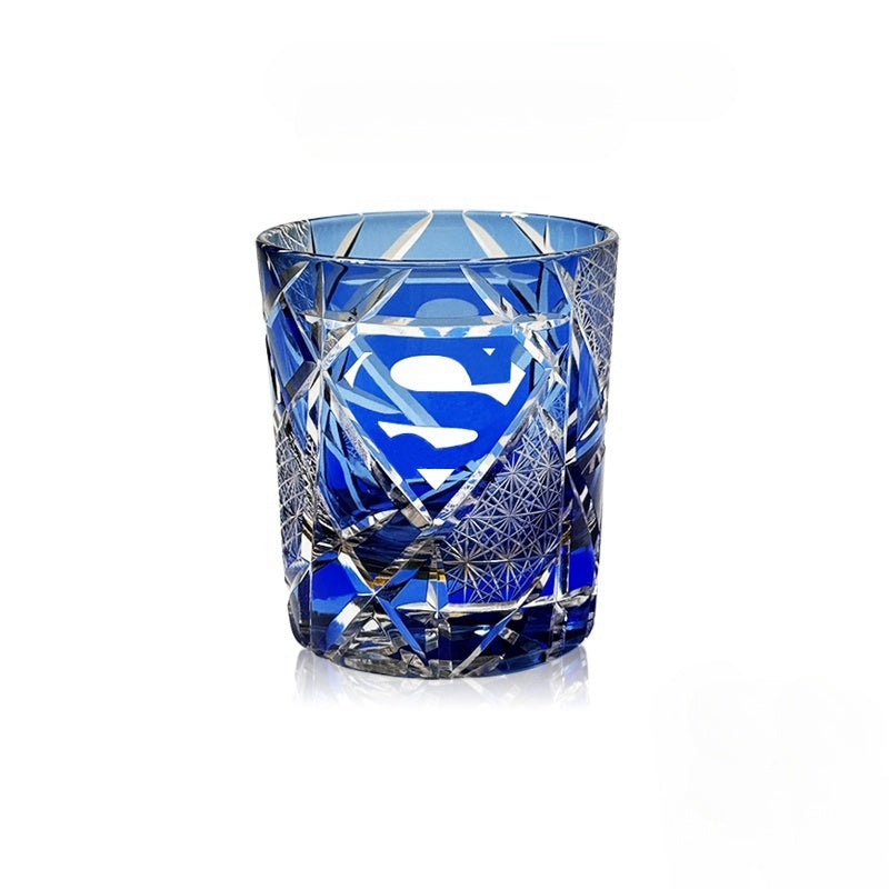 VIANASA'S Superman Returns Edo Kiriko Whiskey Glass - Goglasscup