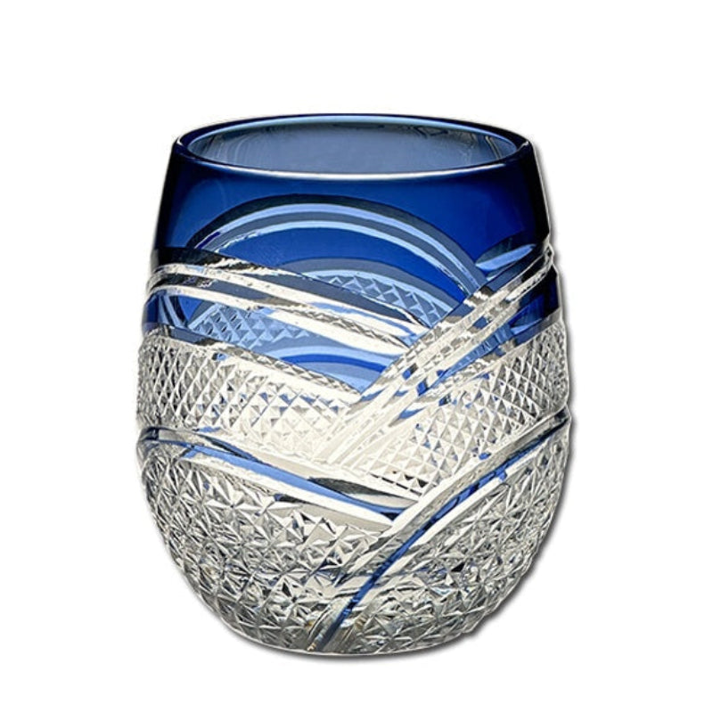 VIANASA'S Shimmering Full Moon Edo Kiriko Whiskey Glass Goglasscup