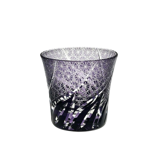 VIANASA'S Purple Afterglow Edo Kiriko Whiskey Glass GoGlassCup