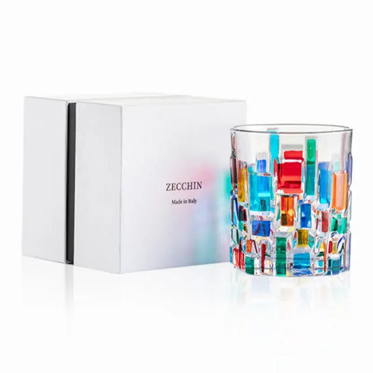 ZECCHIN Colored Glass Whiskey Mosaic Glass