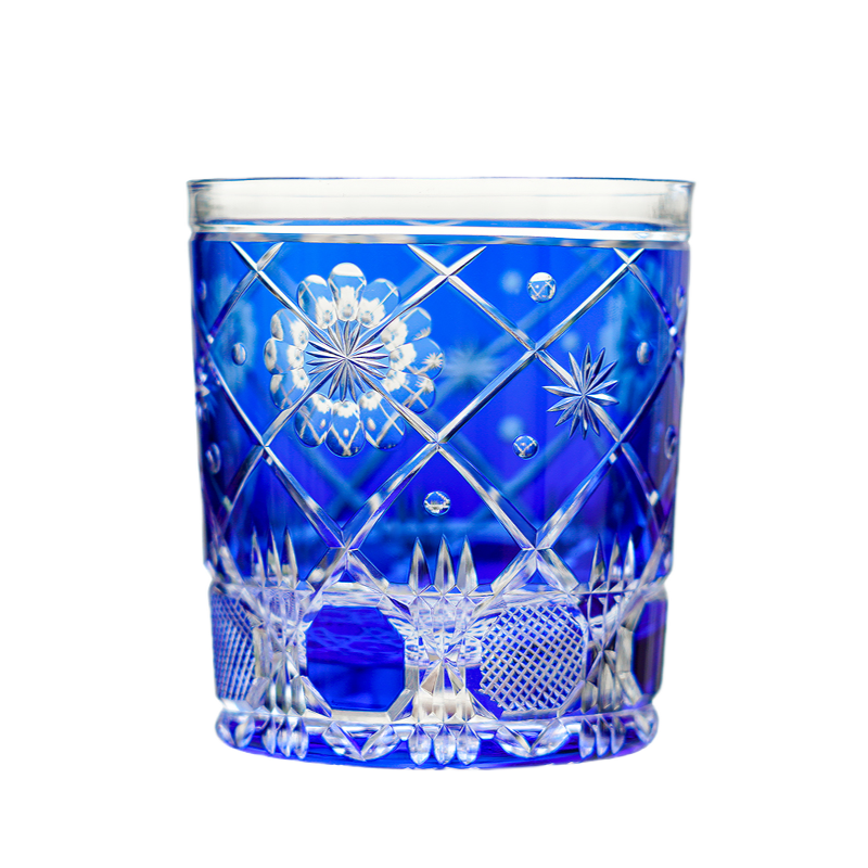 GOGLASSCUP Retro Flower Cage Kiriko Glasses GoGlassCup