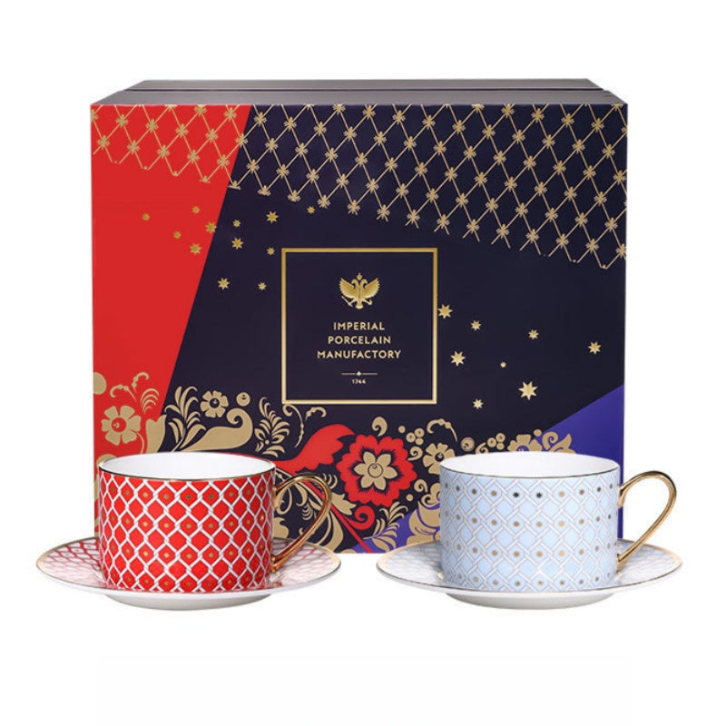 LOMONOSOV Fine Bone China STAR Premium Coffee Cup