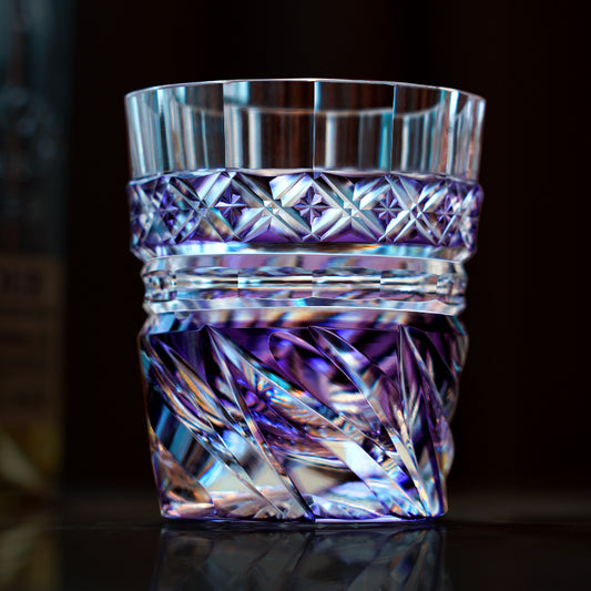 GOGLASSCUP Valley of the Wind Hand carved Edo Kiriko Glasses - Goglasscup