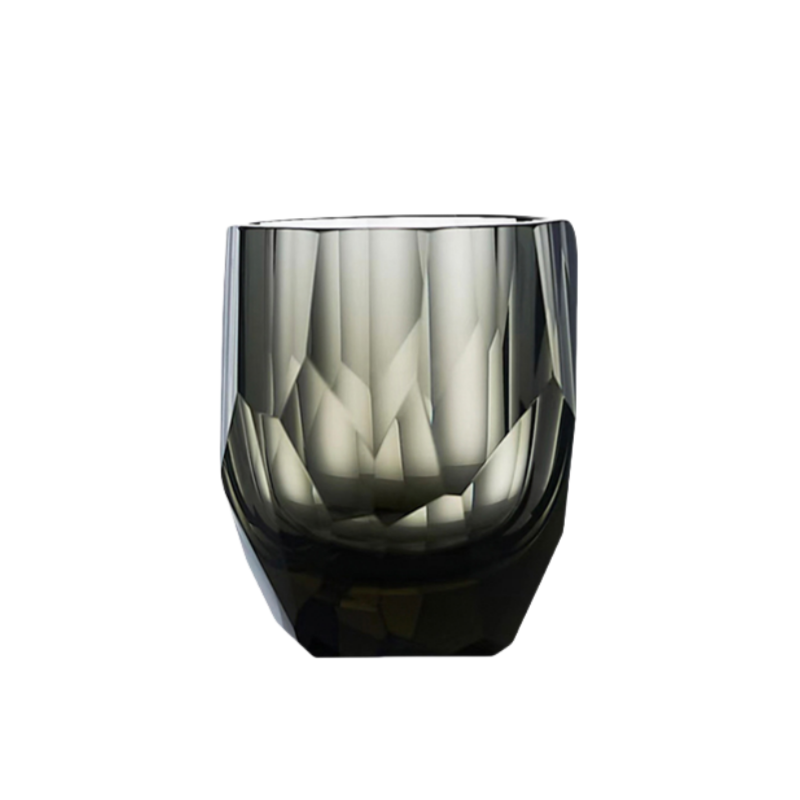 Mystery K9 Crystal Whiskey Glass Rough Stone Cutting