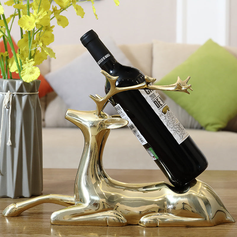 GoGlassCup Pure Copper Deer Wine Rack - Goglasscup