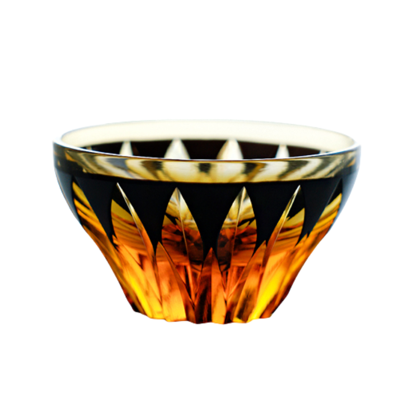 GOGLASSCUP Edo Kiriko Crystal Lotus Glasses GoGlassCup