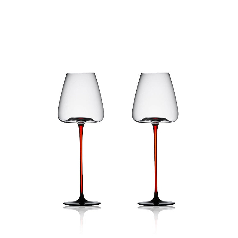 TLIFE Black Burgundy Wine Glasses - Goglasscup