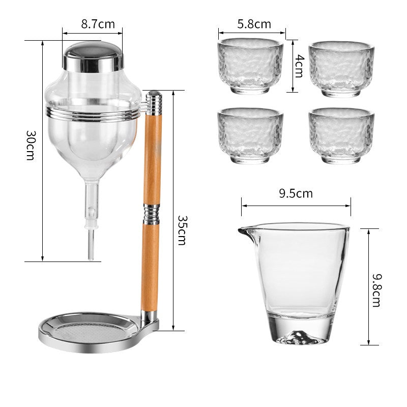 Elegant Glass Wine Dispenser Set