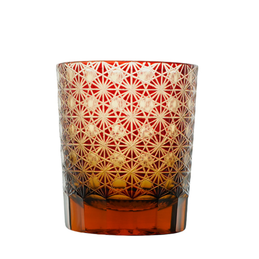GOGLASSCUP Chrysanthemum Texture Japanese Edo Kiriko Glasses - Goglasscup