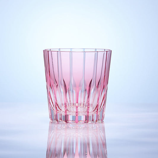 KAGAMI Edo Kiriko Crystal Luxury Starburst Whiskey Glass With Gift Box | Amber GoGlassCup