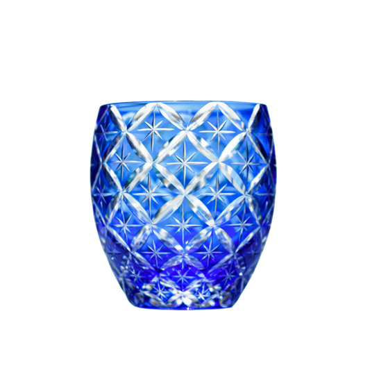 GOGLASSCUP Violet Japanese Edo Kiriko Glasses - Goglasscup