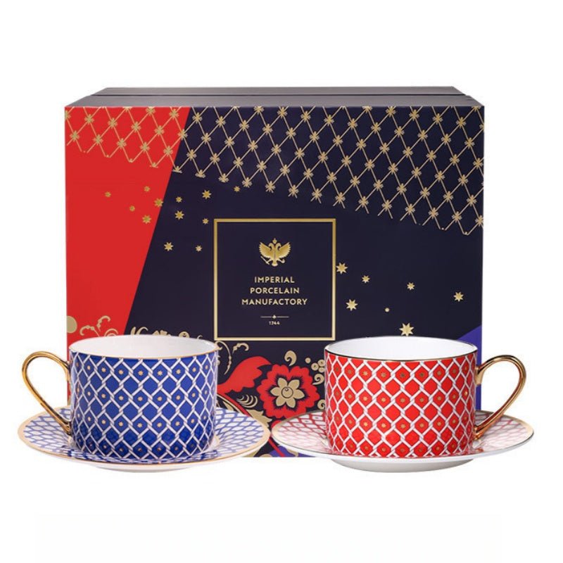 LOMONOSOV Fine Bone China STAR Premium Coffee Cup