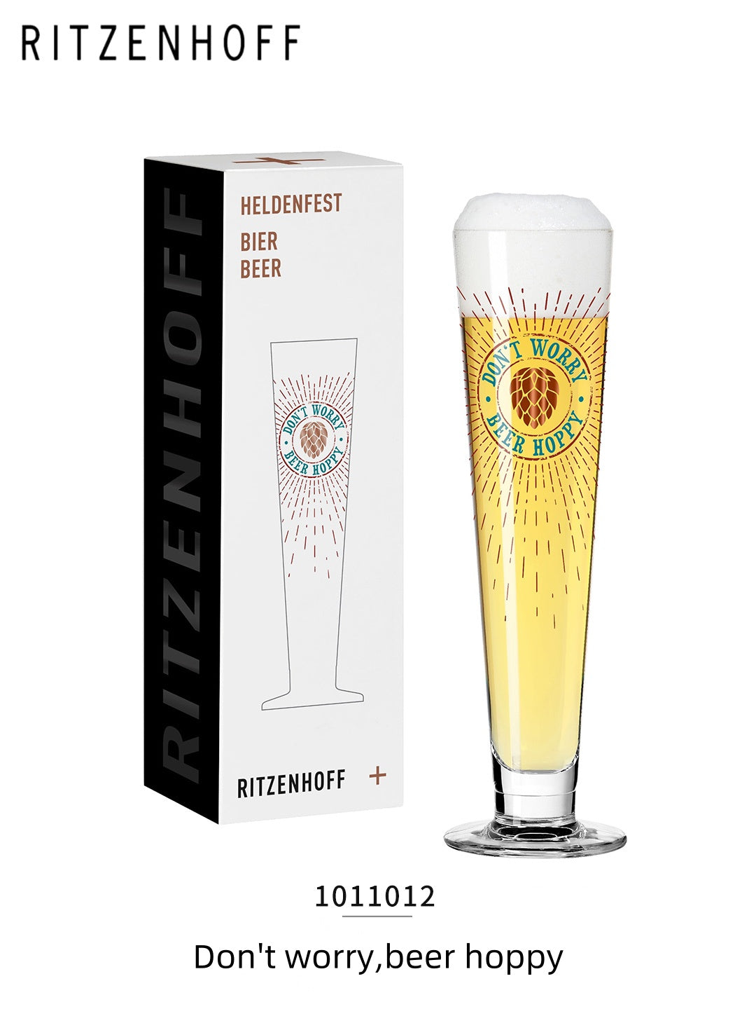 RITZENHOFF Black Label Pilsner Crystal Beer Mug