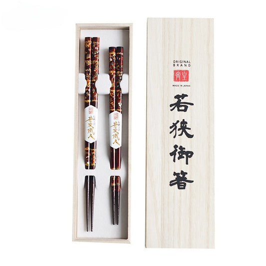 KAWAI WAKASANURI Inlaid Shell Chopsticks Goglasscup
