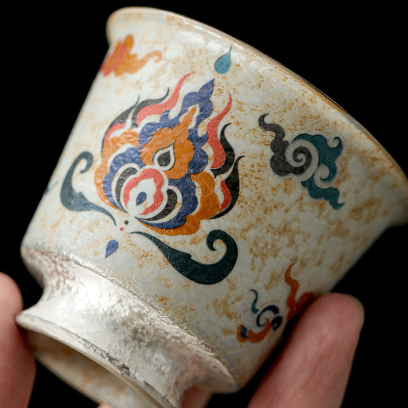 DunHuang Gilded Silver Master Tea Cups