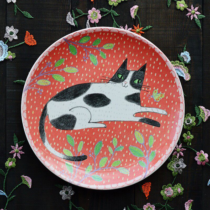 Nordic Countryside Underglaze Ceramic Dinner Plate