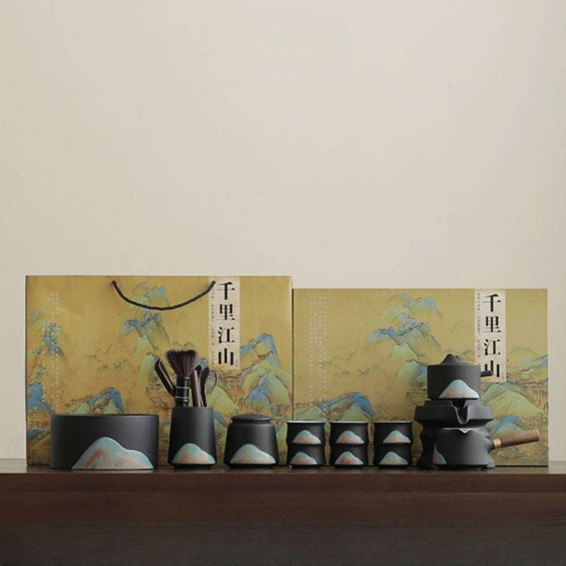 GOGLASSCUP Forbidden City Cultural Creativity Distant Hills Automatic kungfu Tea Set - Goglasscup