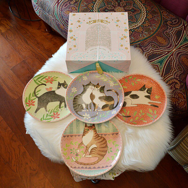 Nordic Countryside Underglaze Ceramic Dinner Plate
