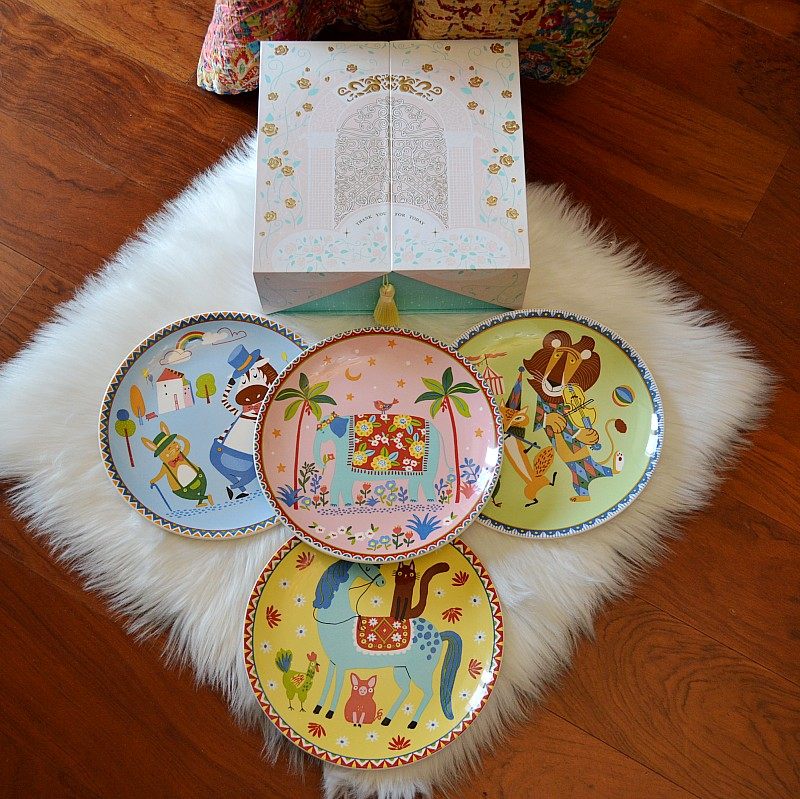 Nordic Countryside Underglaze Ceramic Dinner Plate