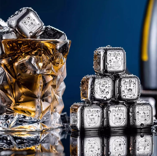 Make your whiskey experience better with stainless steel ice cubes