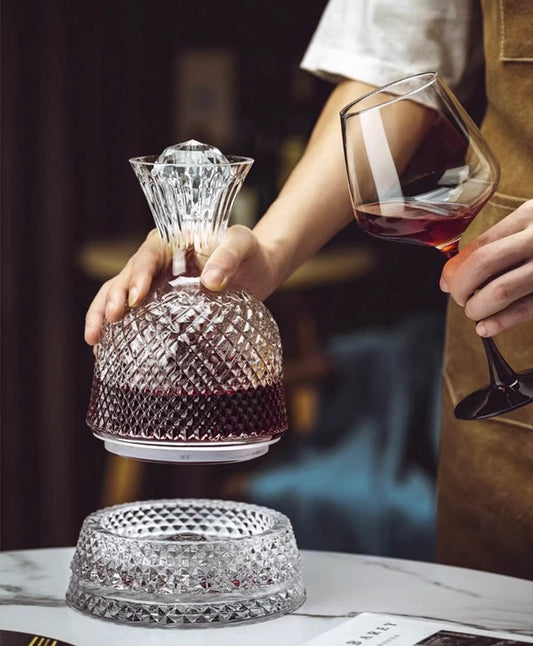 What is the purpose of a wine decanter?