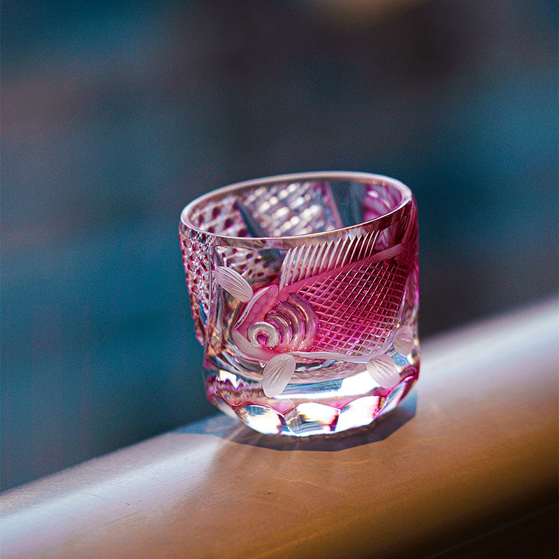Exploring the Edo Kiriko Handcrafted Rose Koi Glass