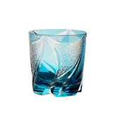 VIANASA'S Blue Realm Edo Kiriko Whiskey Glass