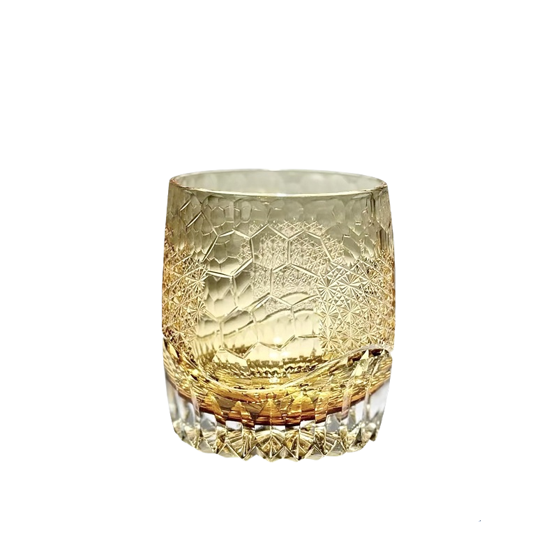 CALLURE Snow Ice Light Edo Kiriko Whiskey Glass