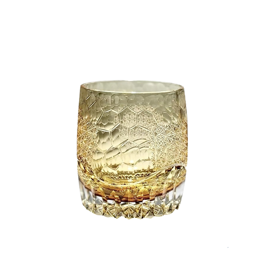 CALLURE Snow Ice Light Edo Kiriko Whiskey Glass