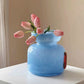 Goglasscup Sunny Blue Glass Vase