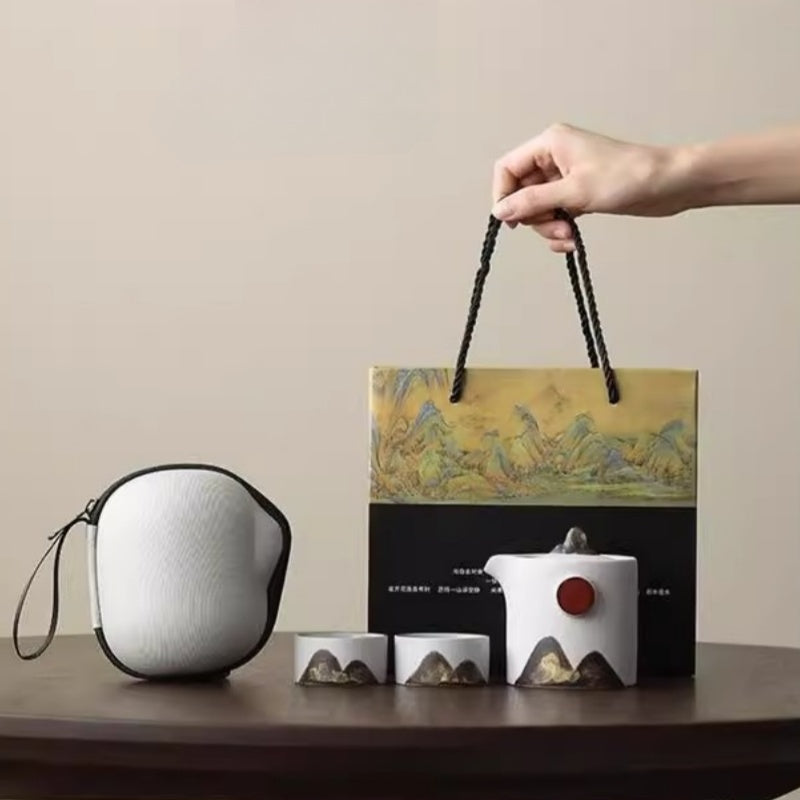 GoGlassCup Breeze Portable Travel Tea Set GoGlassCup