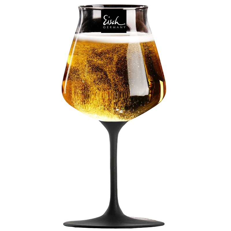 EISCH Frosted Black Rod Beer Glass - Goglasscup