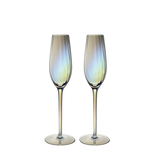 VIANASA'S Dream Pearls Colored Champagne Flutes