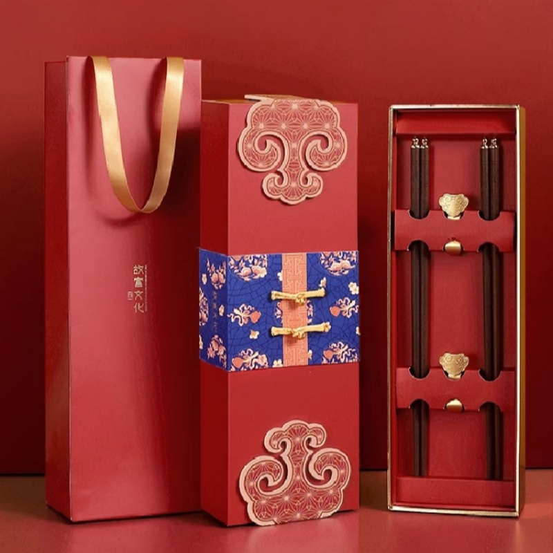 Forbidden City Culture Chopsticks and Chopstick Holders Wedding Gift Box GoGlassCup