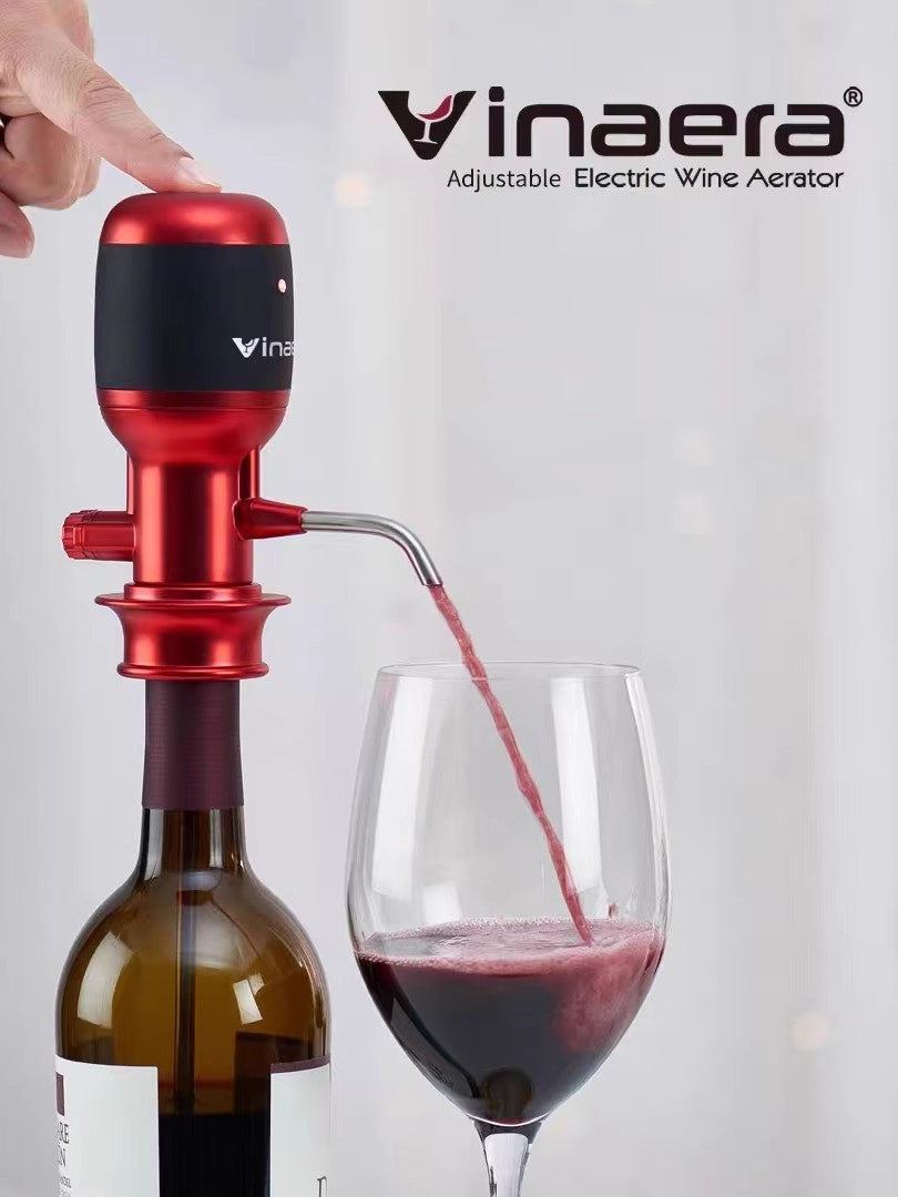 Vinaera Pro Mv7 Adjustable Electric Wine Aerator - Goglasscup