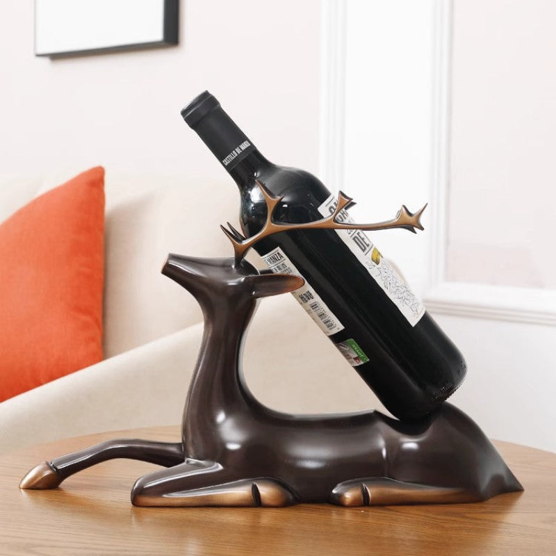 GoGlassCup Pure Copper Deer Wine Rack Goglasscup