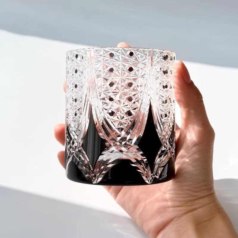 Dark Humor Edo Kiriko Whiskey Glass - Phantom