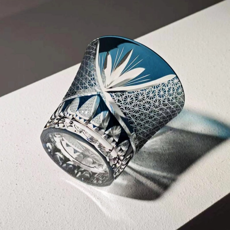 Chrysanthemum - Edo Kiriko Whisky Glass