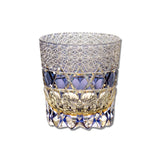 VIANASA'S Edo Kiriko Kasaneirome Shihou Whiskey Glass - Goglasscup