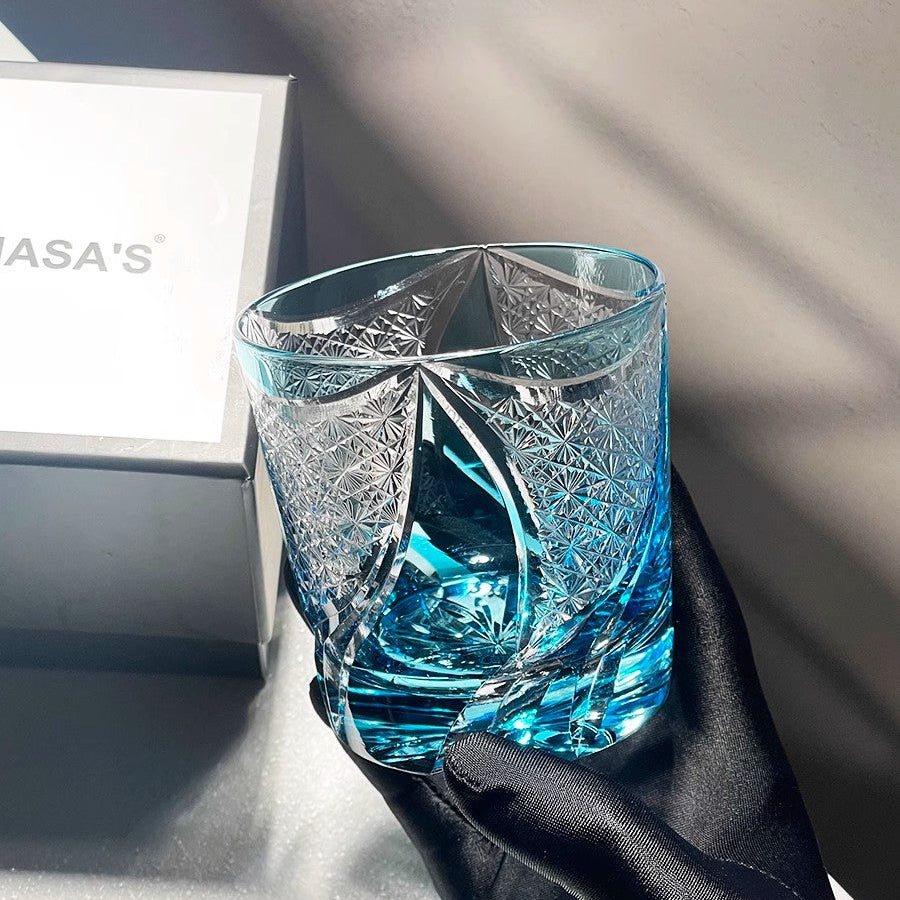 Blue Realm Edo Kiriko Whiskey Glass