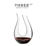 THREE LIFE U-shaped Wine Decanter - Goglasscup