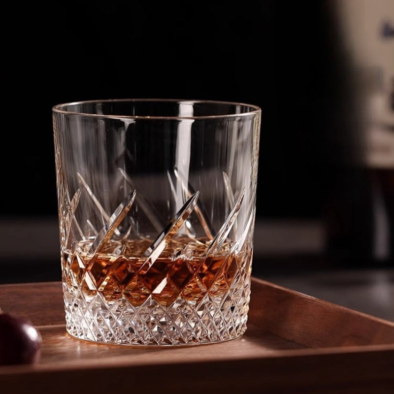 KAGAMI Edo Kiriko Whiskey Glass Twill GoGlassCup