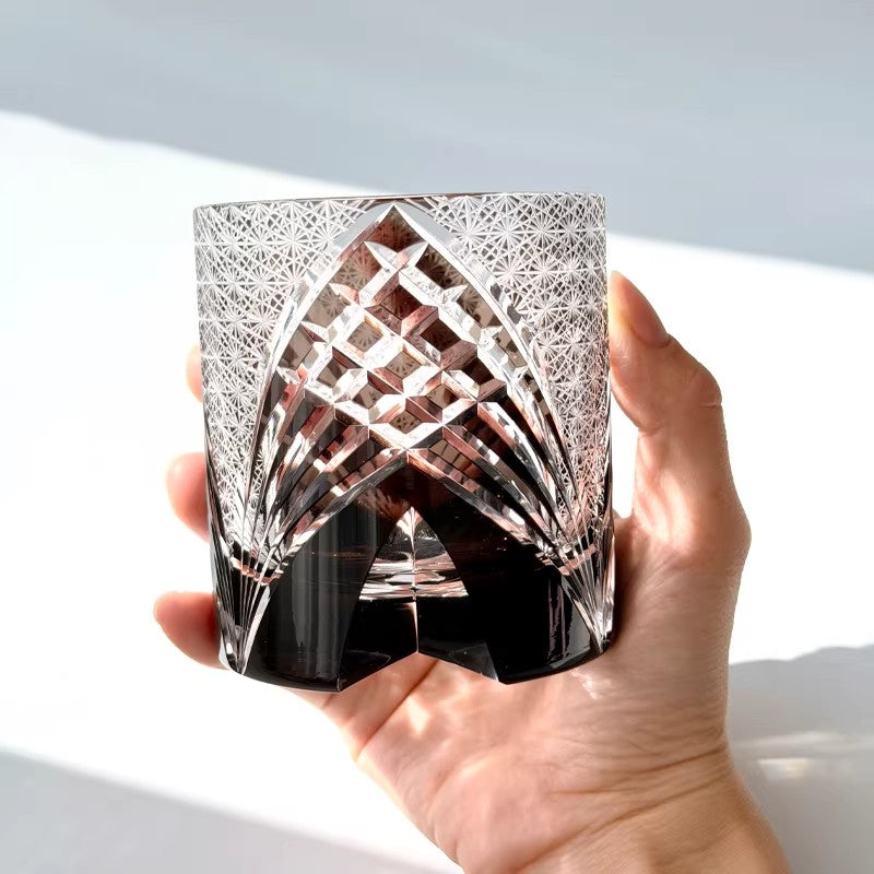 Dark Humor Edo Kiriko Whiskey Glass - Ghost