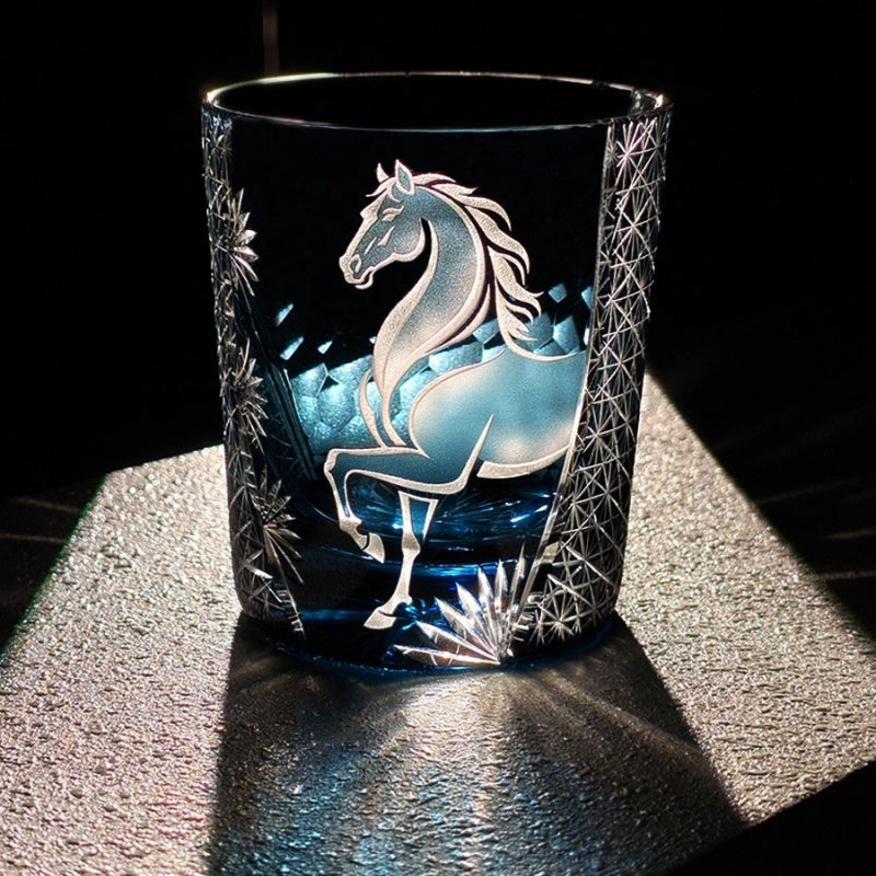 Edo Kiriko Handcrafted Meiba Whisky Glass