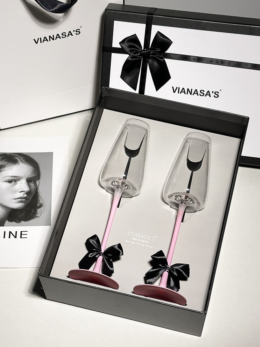 VIANASA'S Carat Pink Champagne Glasses - Goglasscup