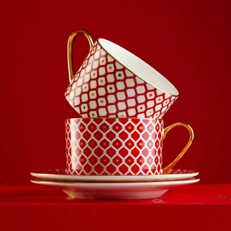 LOMONOSOV Fine Bone China STAR Premium Coffee Cup