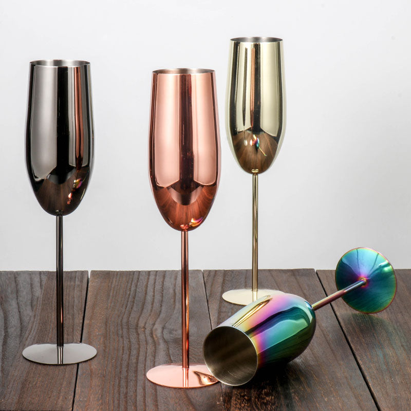 GOGLASSCUP Stainless Steel Champagne Glass