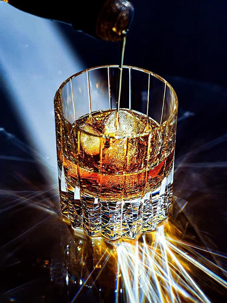 Starry Edo Kiriko K9 Crystal Whiskey Glasses