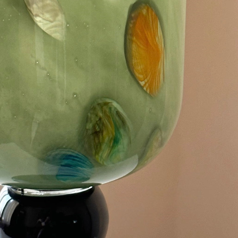 Goglasscup Glazed Wide Mouth Glass Vase