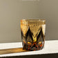 VIANASA'S Golden Chrysanthemum Flame Edo Kiriko Whiskey Glass - Goglasscup